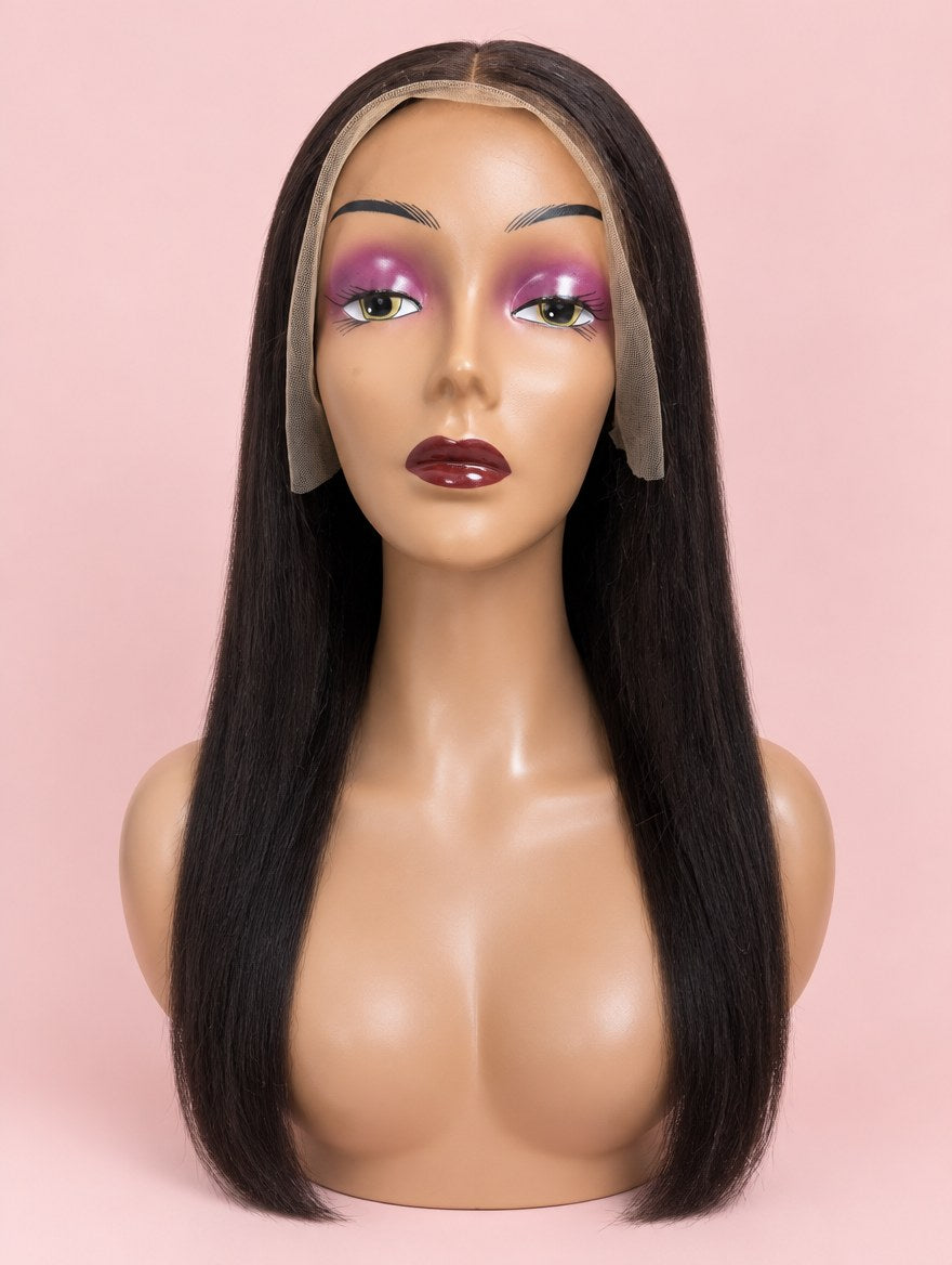 Natural Black Straight 13x4 Lace Frontal Wig