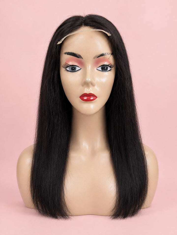 Natural Black Straight 13x4 Lace Frontal Wig 16"