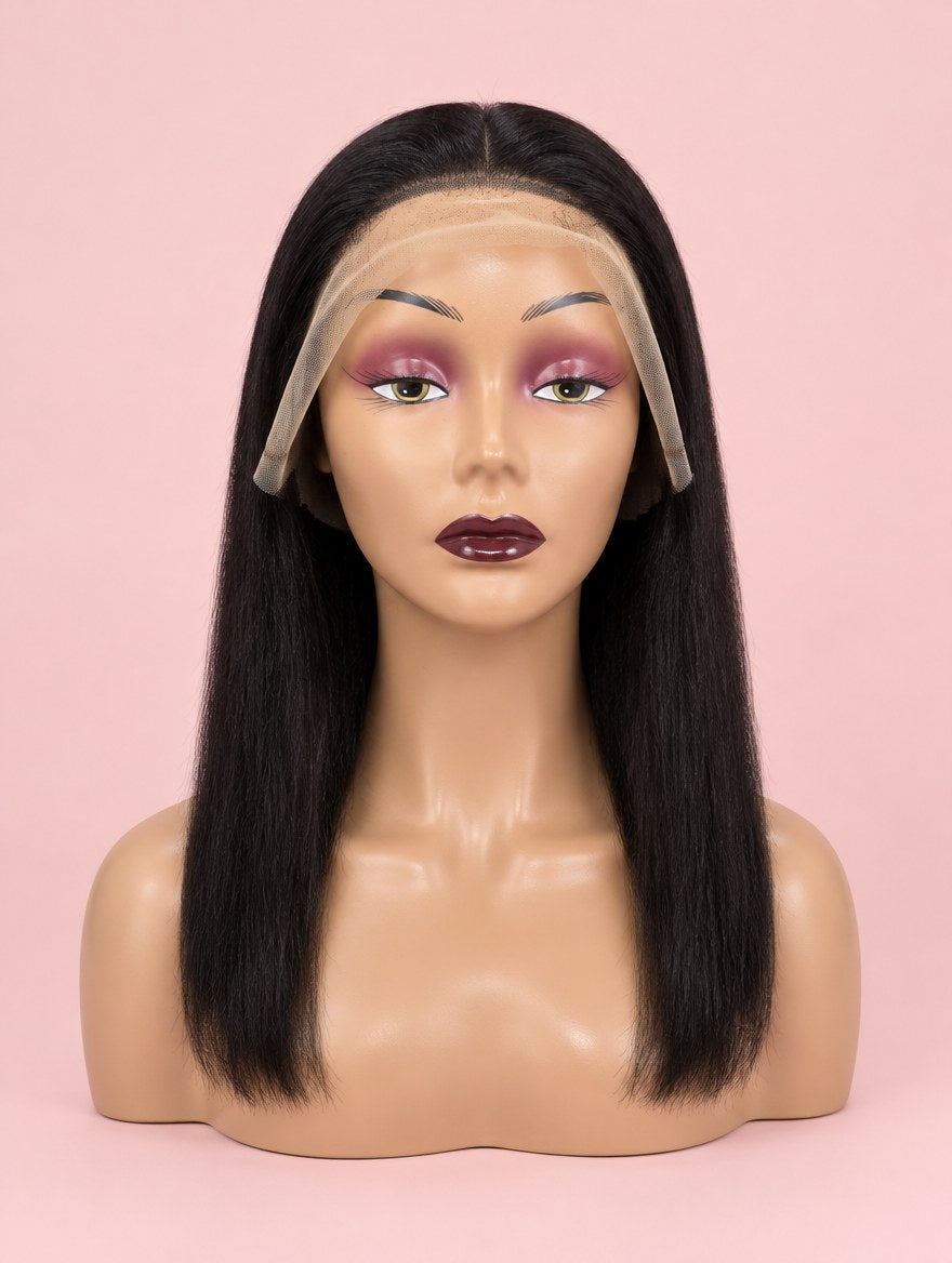 Natural Black Straight 13x4 Lace Frontal Wig