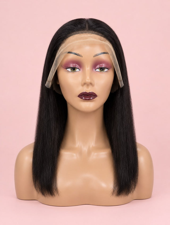 Natural Black Straight 13x4 Lace Frontal Wig