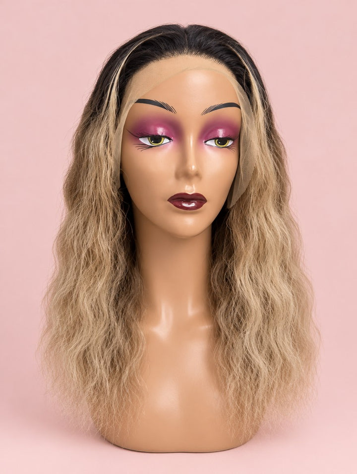 Ash Blonde Ombre Loose Wave 13x4 Lace Frontal Wig