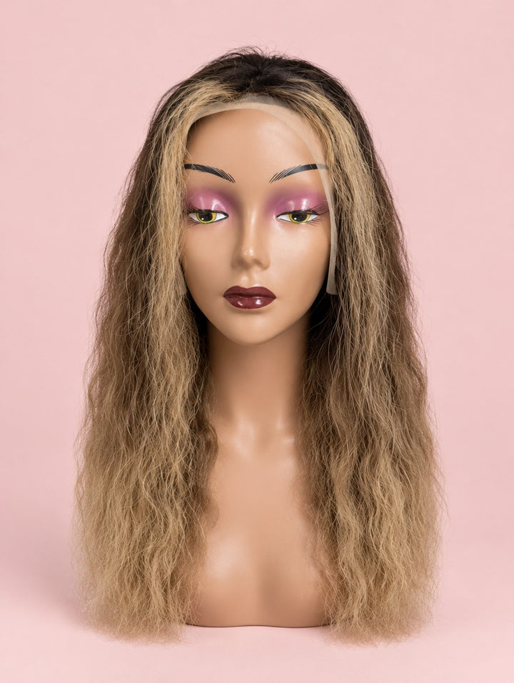 Ash Blonde Ombre Loose Wave 13x4 Lace Frontal Wig