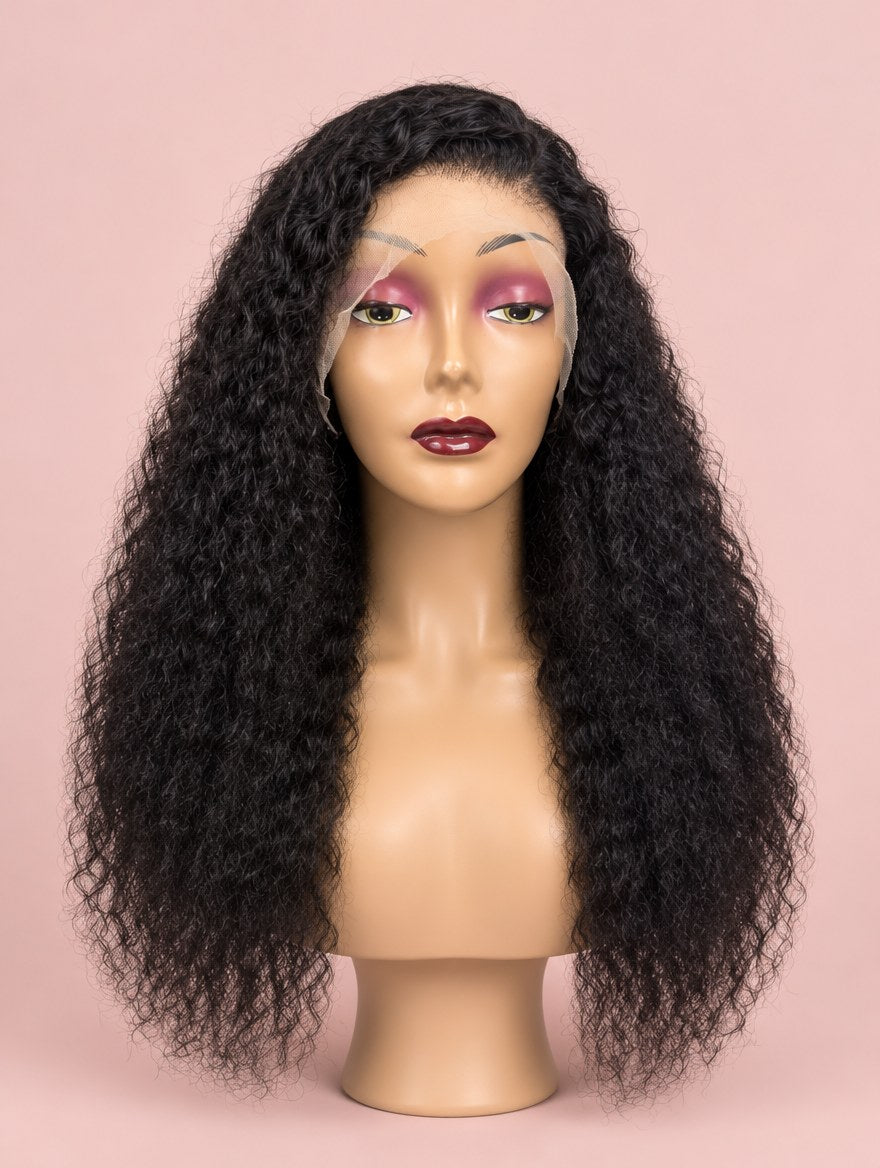 Natural Black Water Wave 13x4 Lace Frontal Wig 26"