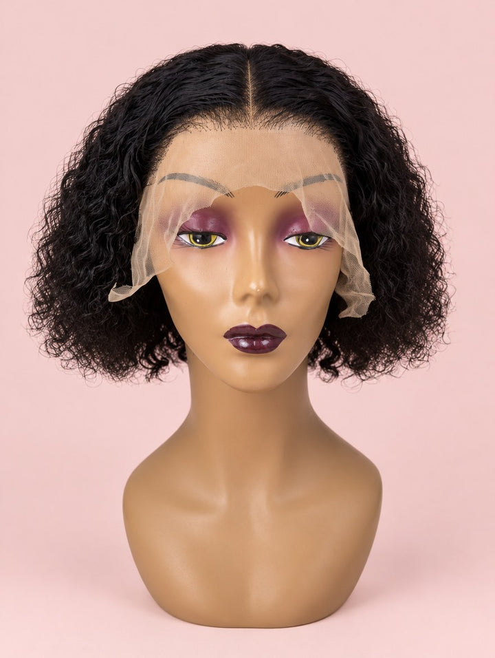 Natural Black Water Wave 13x4 Lace Frontal Wig