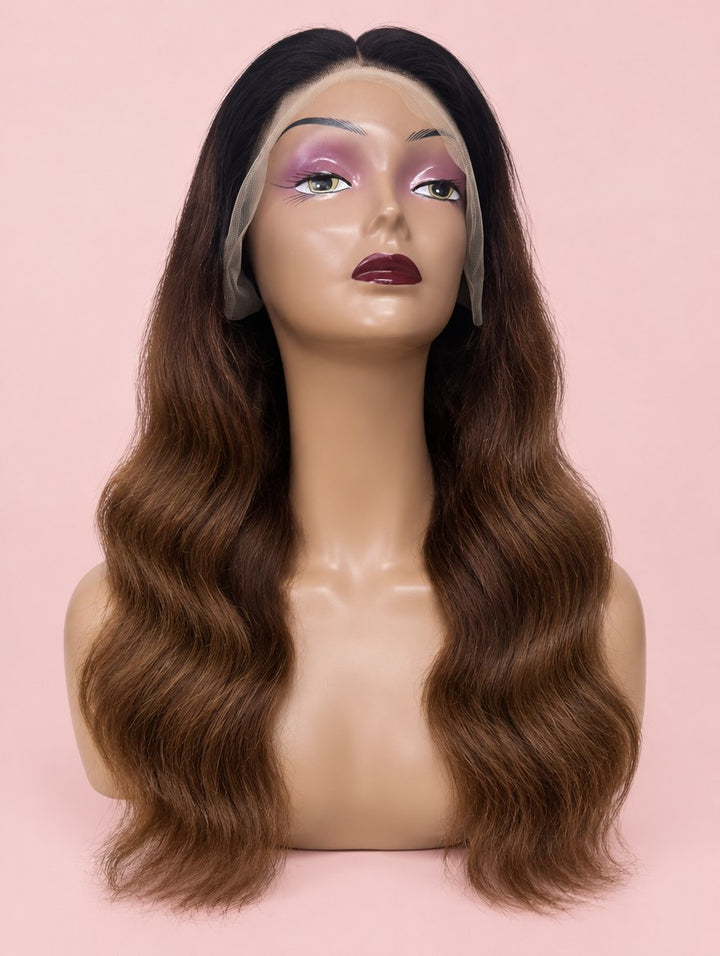 Brown Ombre Body Wave 13x4 Lace Frontal Wig
