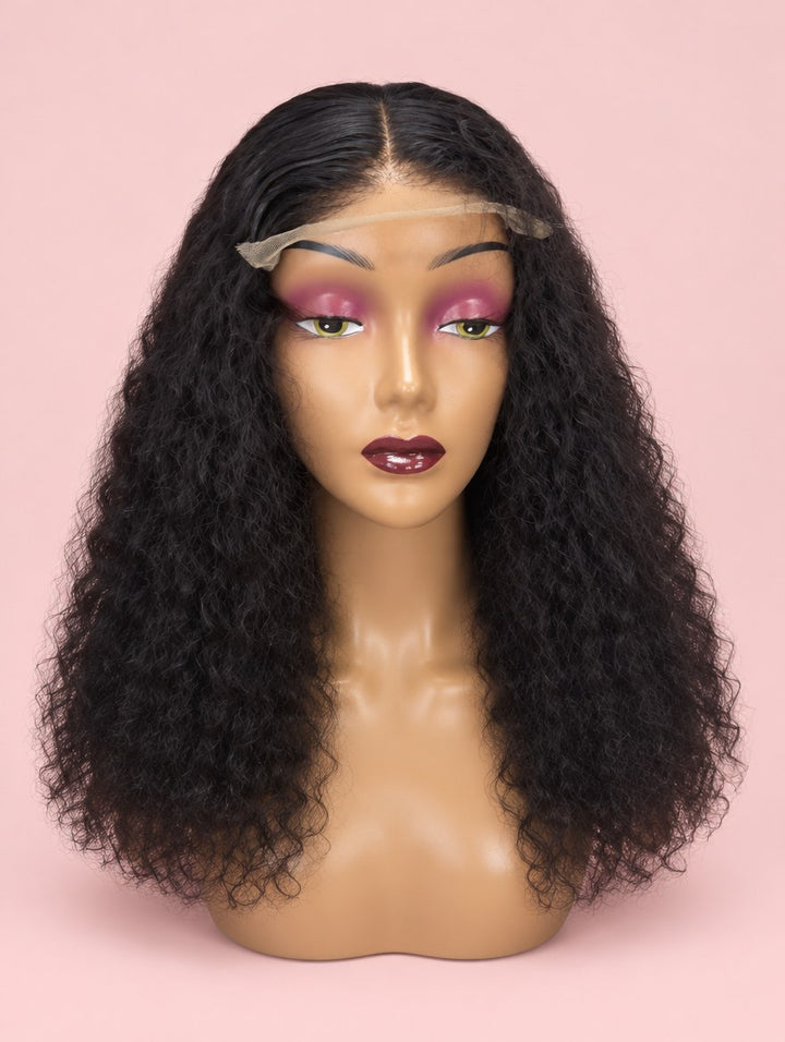Natural Black Water Wave 5x5 Lace Closure Wig 16"