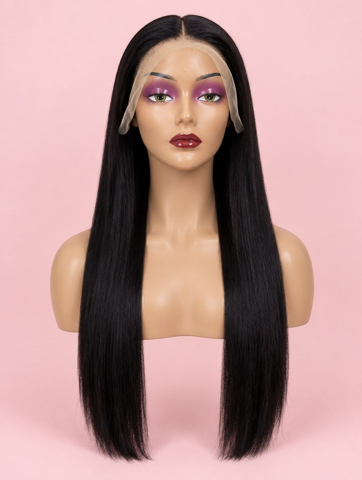Natural Black Straight 13x4 Lace Frontal Wig