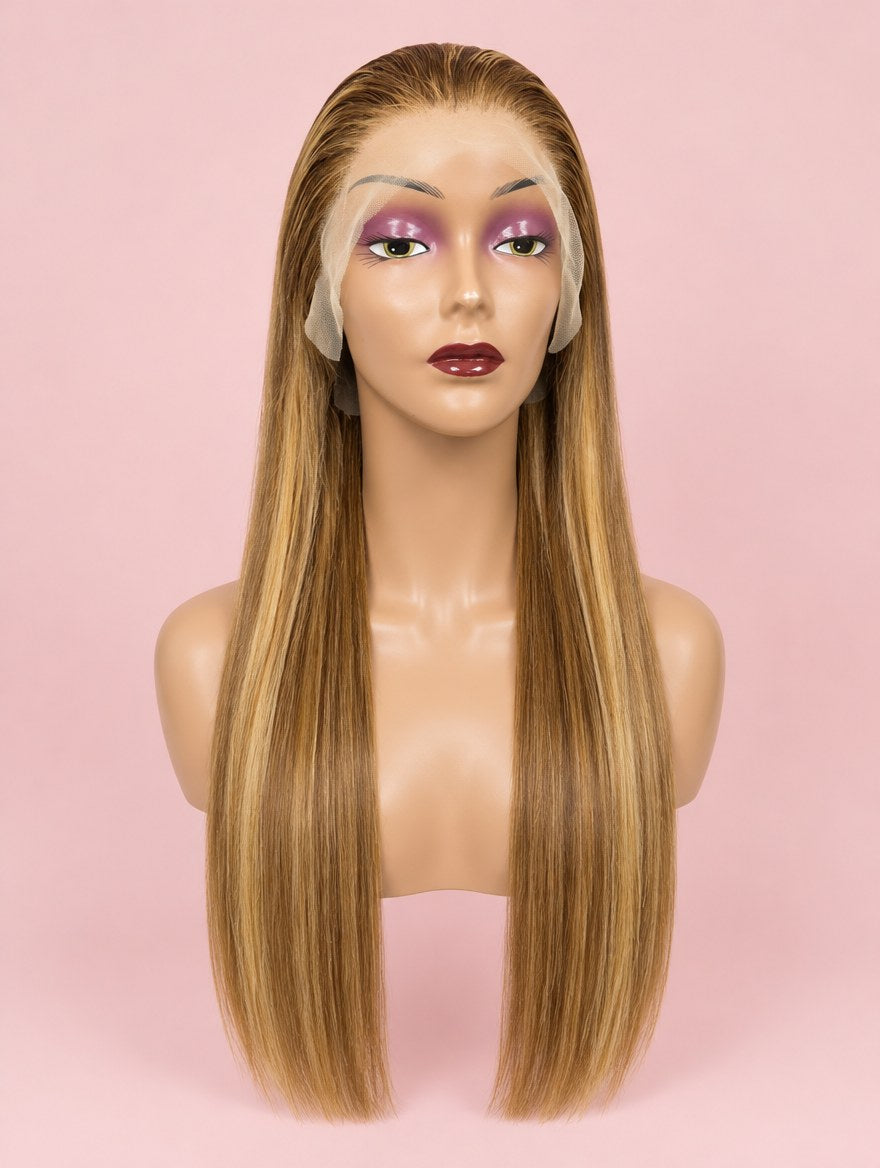 Blonde Highlight Straight 13x4 Lace Frontal Wig