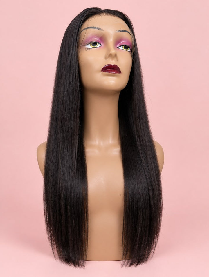 Natural Black Straight 13x4 Lace Frontal Wig