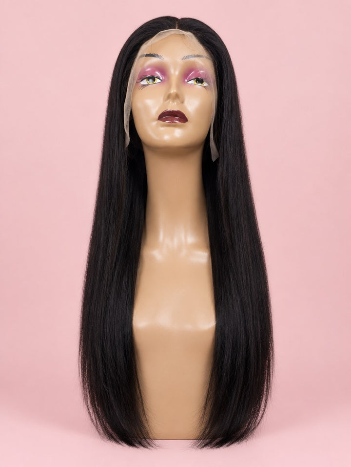Natural Black Straight 13x4 Lace Frontal Wig