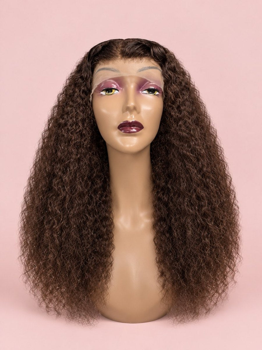 Combo: 20" Chocolate Brown Water Wave + 10" Bob