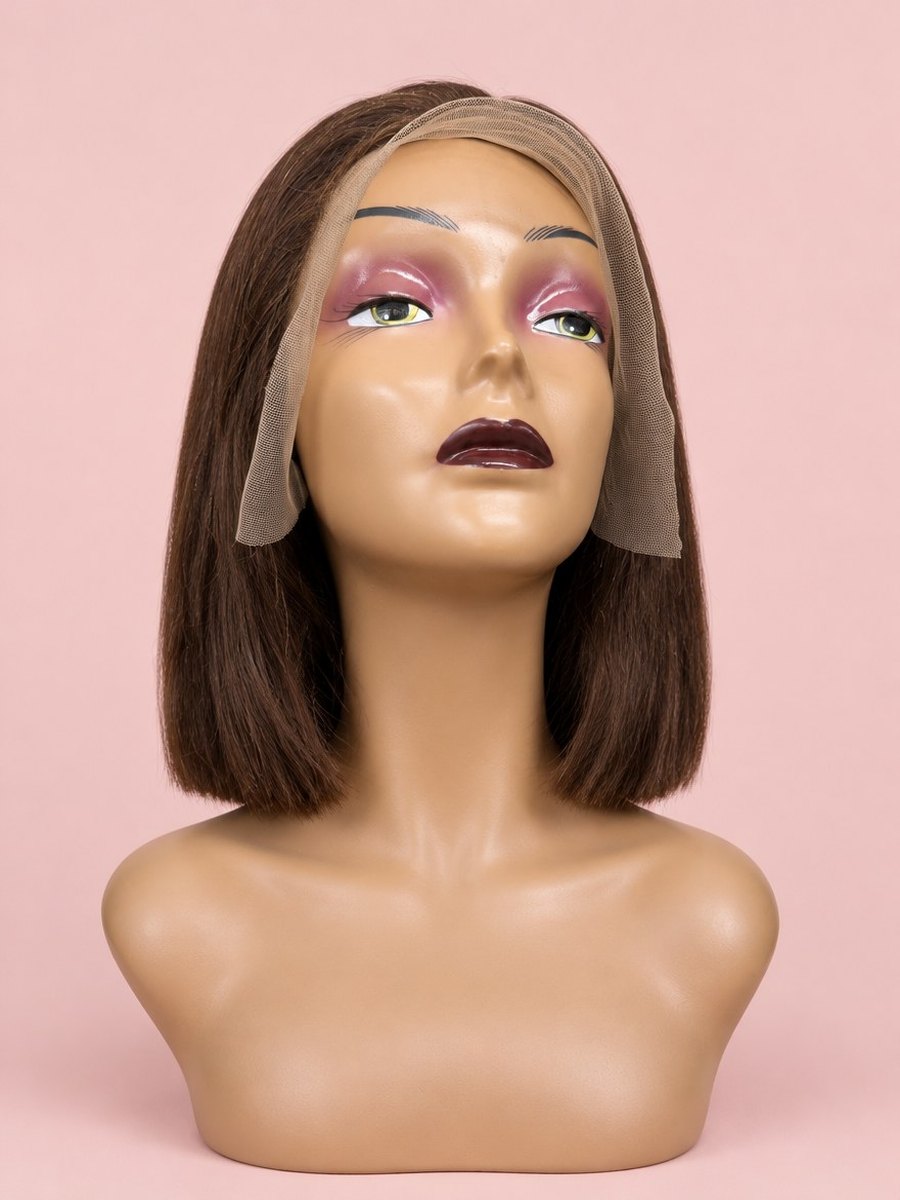 Combo: 20" Chocolate Brown Water Wave + 10" Bob