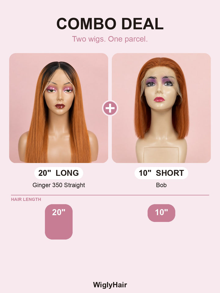 Combo: 20" Ginger 350 Straight + 10" Bob